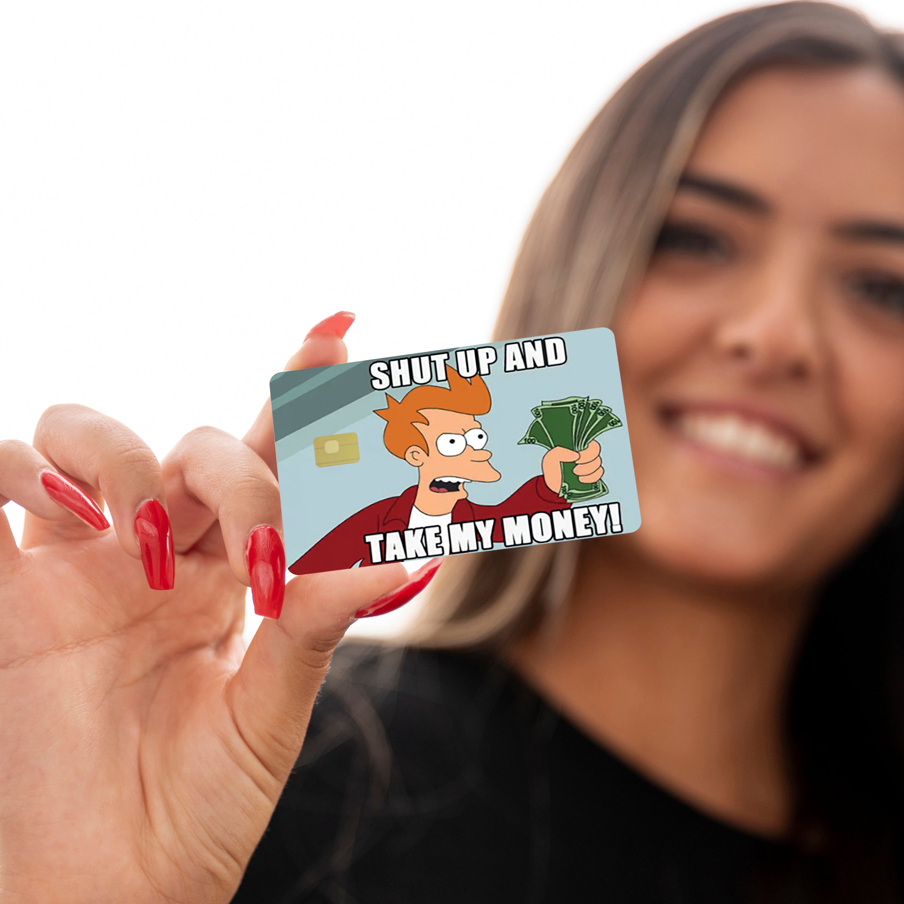 SHUT UP Card | Premium Sticker