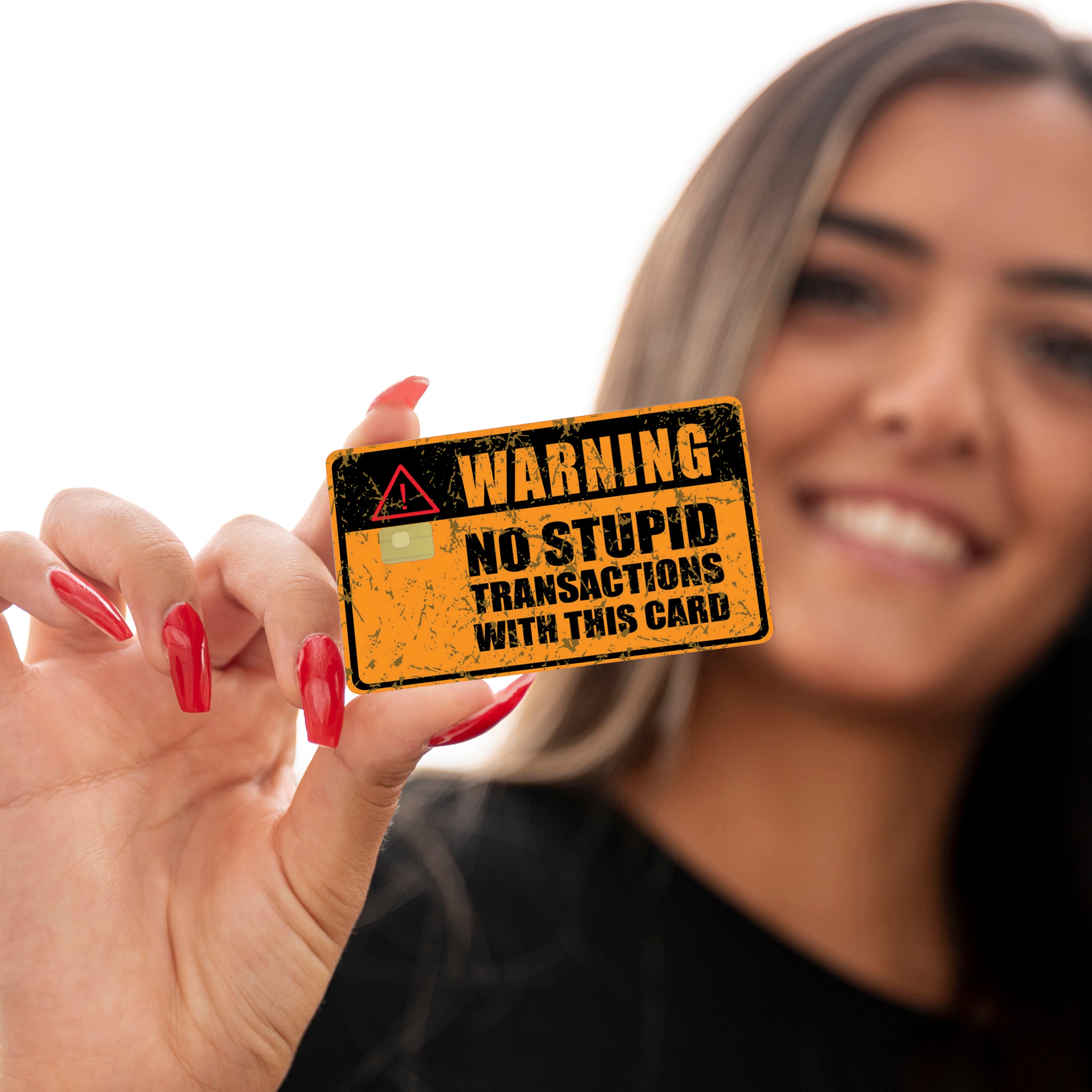 WARNING Card | Premium Sticker