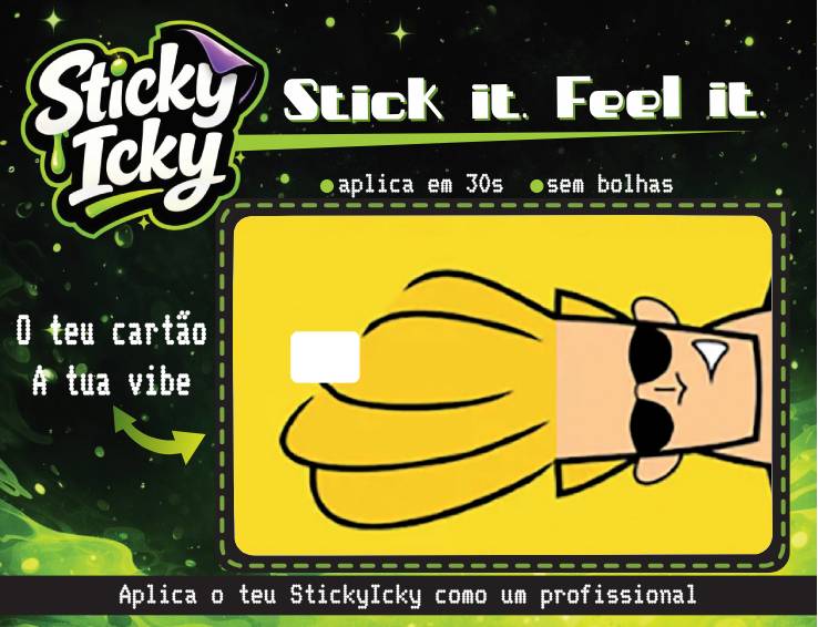 JOHNNY BRAVO Card | Molde & Sticker