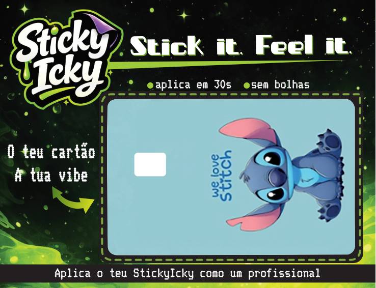 STITCH Card | Molde & Sticker