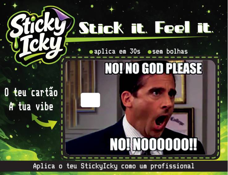 NO! NOOO Card | Molde & Sticker