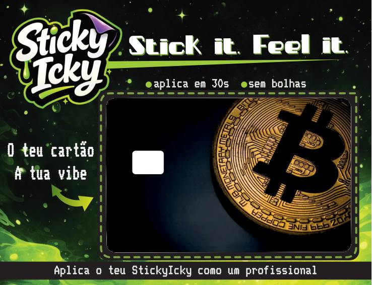 BITCOIN GOLD Card | Molde & Sticker