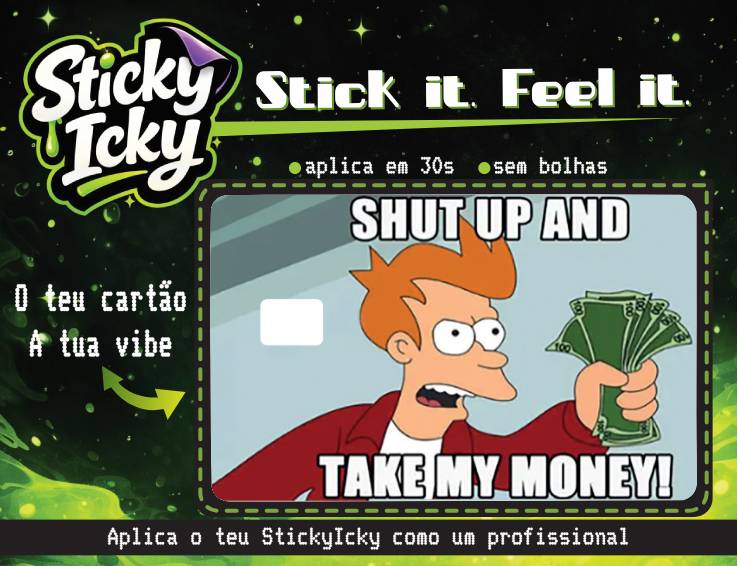 SHUT UP Card | Molde & Sticker