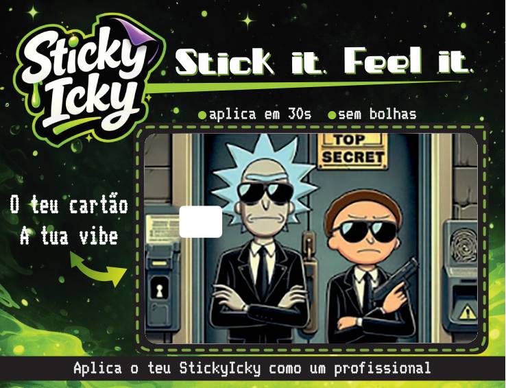 RICK and MORTY Card | Molde & Sticker