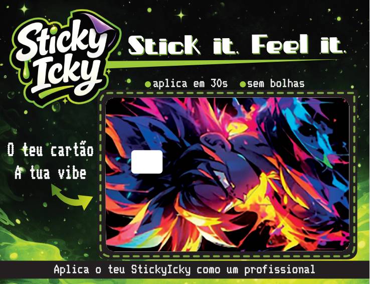 GOKU Card | Molde & Sticker