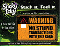 WARNING Card | Molde & Sticker