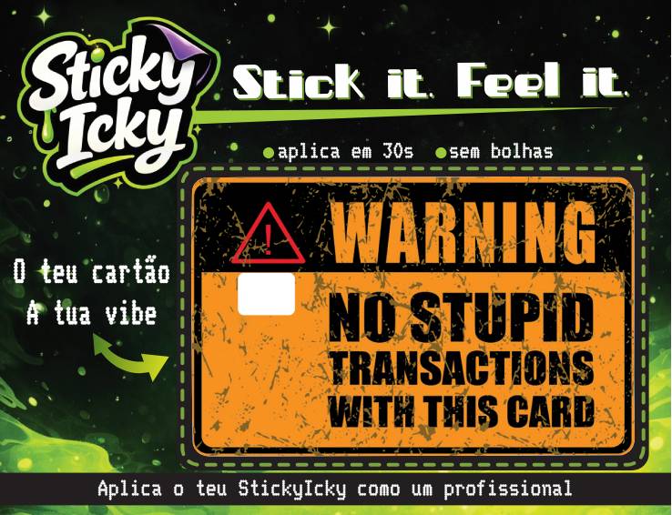 WARNING Card | Molde & Sticker