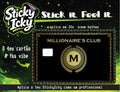 MILLIONAIRE Card | Molde & Sticker