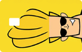 JOHNNY BRAVO Card | Premium Sticker