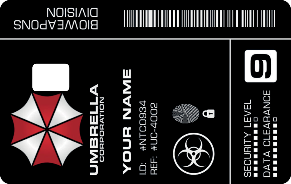 UMBRELLA CORP Card | Premium Sticker
