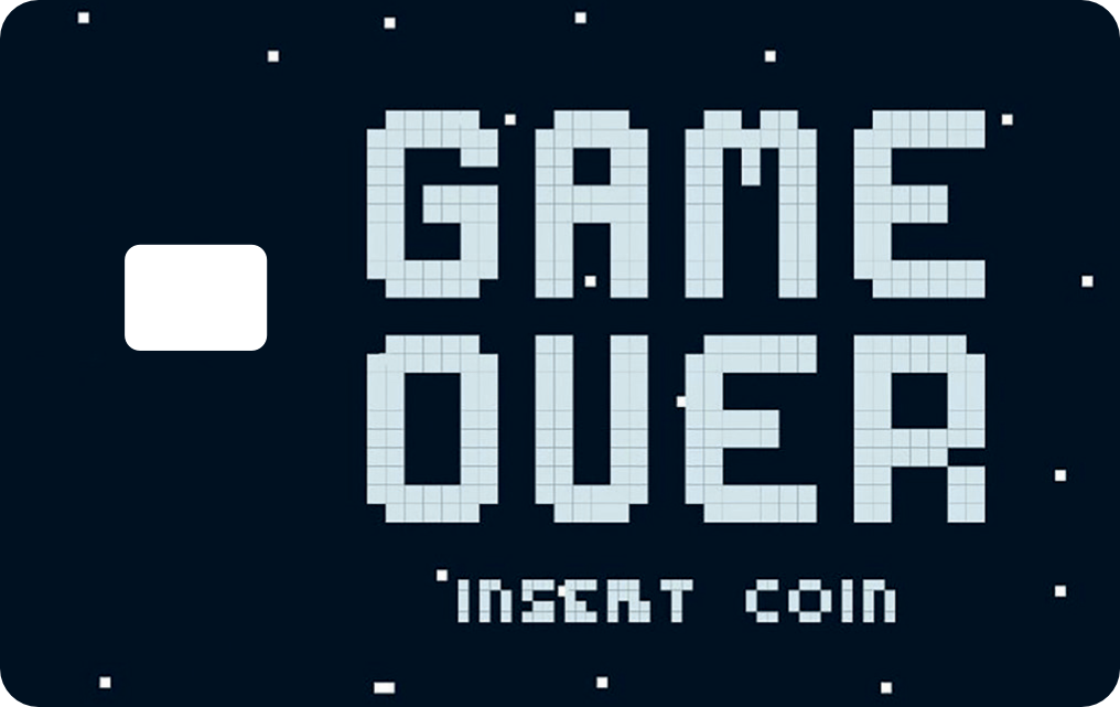 GAME OVER Card | Premium Sticker
