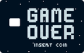 GAME OVER Card | Premium Sticker