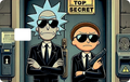 RICK and MORTY Card | Premium Sticker