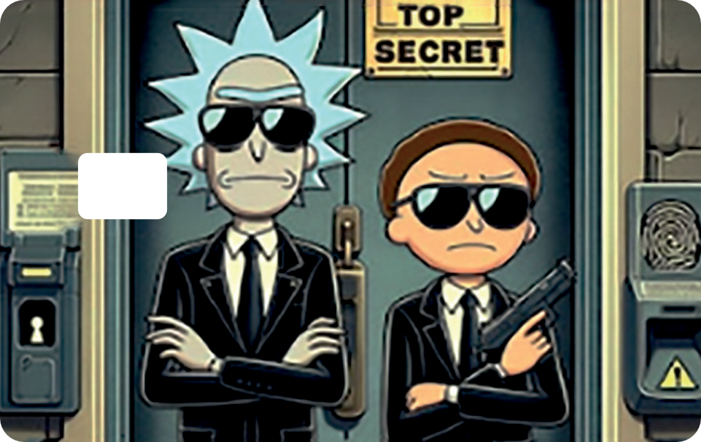 RICK and MORTY Card | Premium Sticker