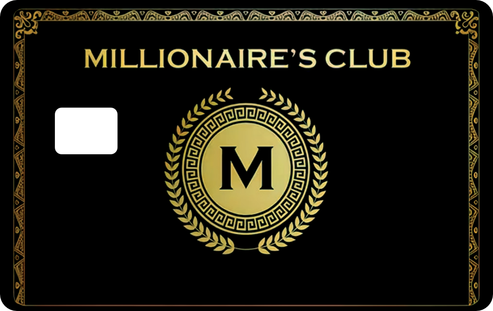 MILLIONAIRE Card | Premium Sticker